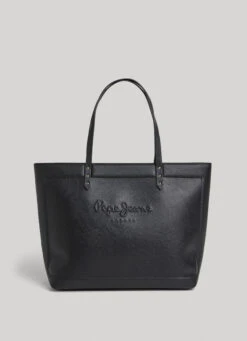 EMBOSSED LOGO TOTE BAG