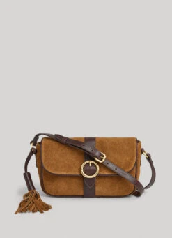 SUEDE SHOULDER BAG