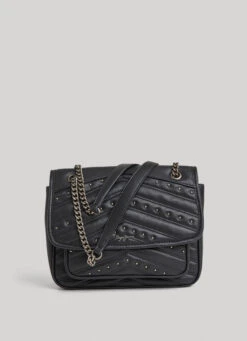 STUDDED SHOULDER BAG
