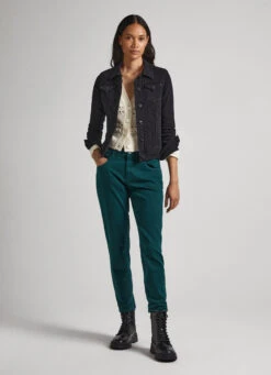 RELAXED 5-POCKET DENIM TROUSERS