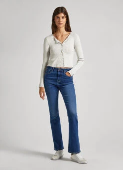 HIGH-RISE BOOTCUT FIT JEANS