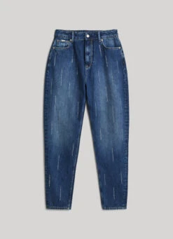 ULTRA HIGH WAIST TAPER FIT SPARKLE JEANS -Winter Clothes Store PL204601 000 01 FL