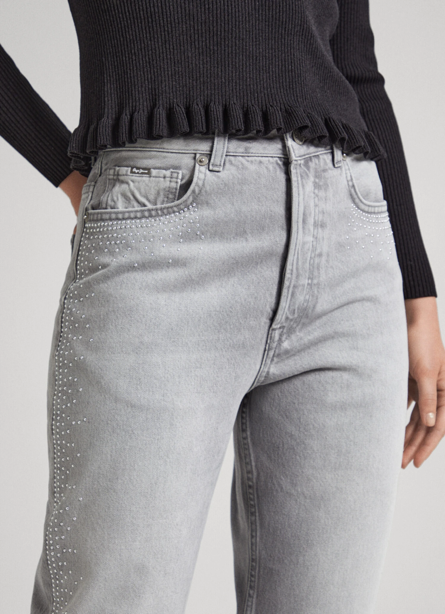 HIGH-RISE STRAIGHT FIT JEANS 5 HIGH-RISE STRAIGHT FIT JEANS - Image 3