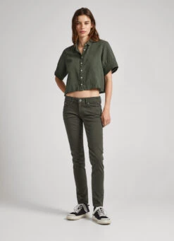 5 POCKET SKINNY FIT TROUSERS