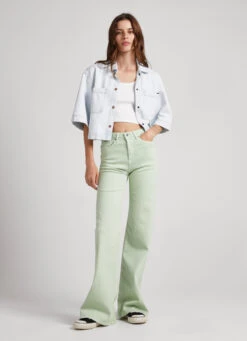 5-POCKET FLARE-FIT TROUSERS