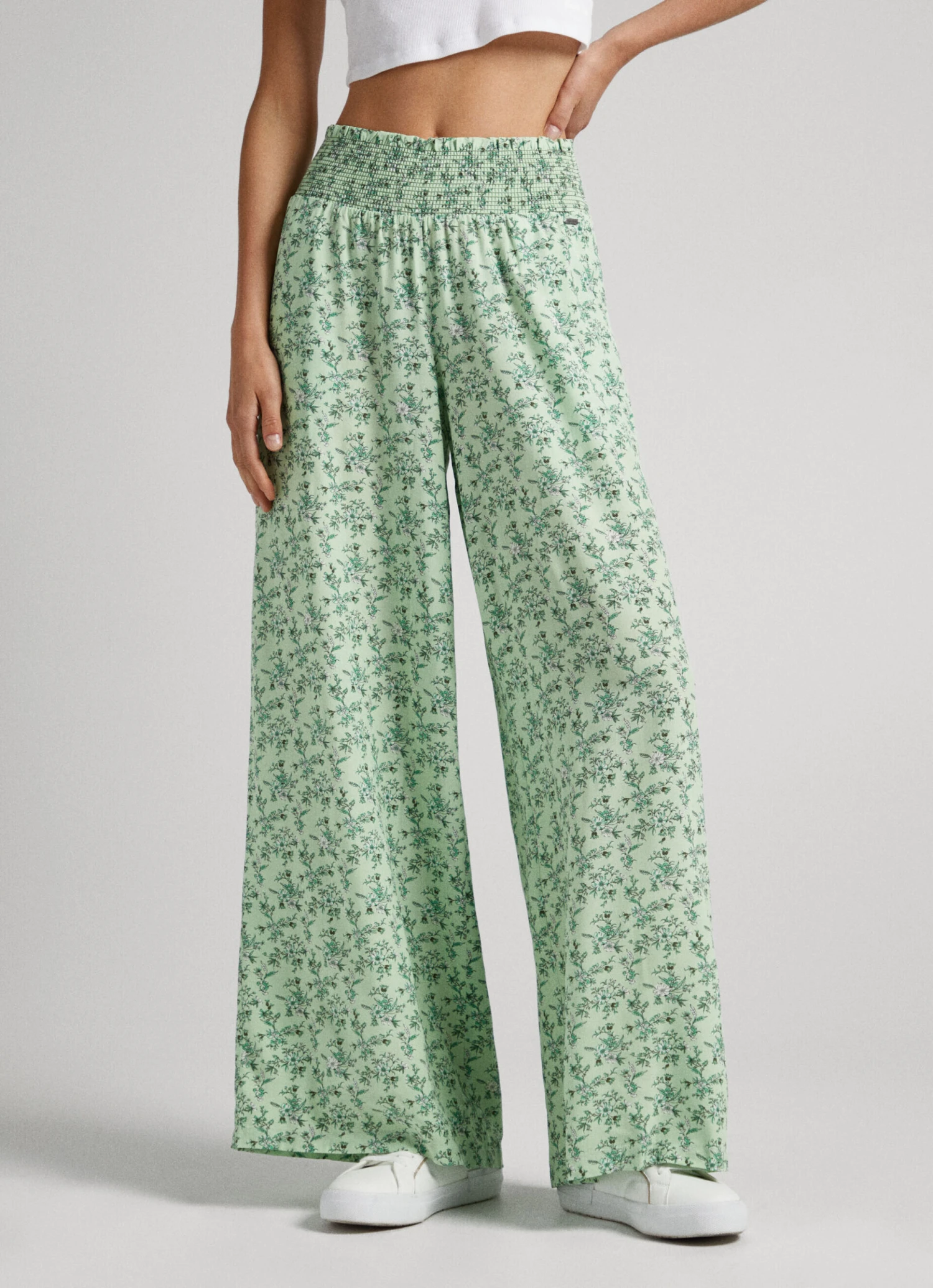 FLORAL PALAZZO TROUSERS 4 FLORAL PALAZZO TROUSERS - Image 2