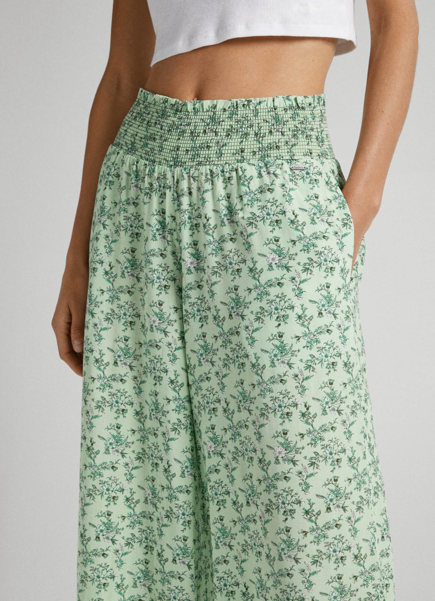 FLORAL PALAZZO TROUSERS 5 FLORAL PALAZZO TROUSERS - Image 3