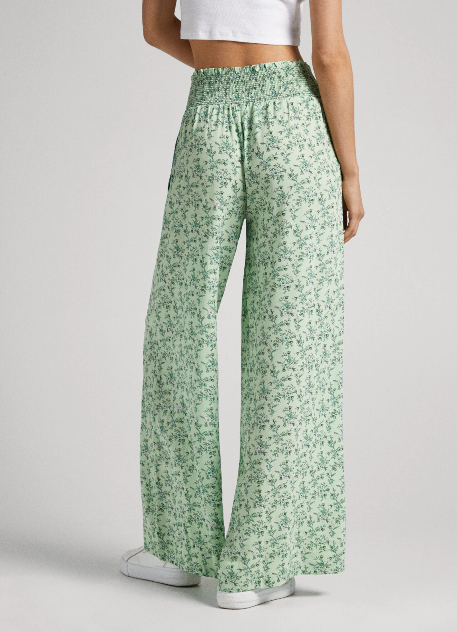 FLORAL PALAZZO TROUSERS 6 FLORAL PALAZZO TROUSERS - Image 4