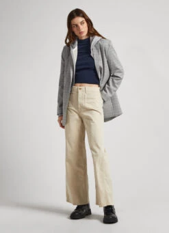 RELAXED FIT CROPPED TROUSERS