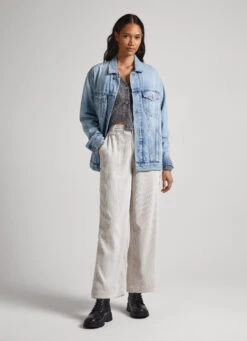 STRAIGHT CORDUROY TROUSERS