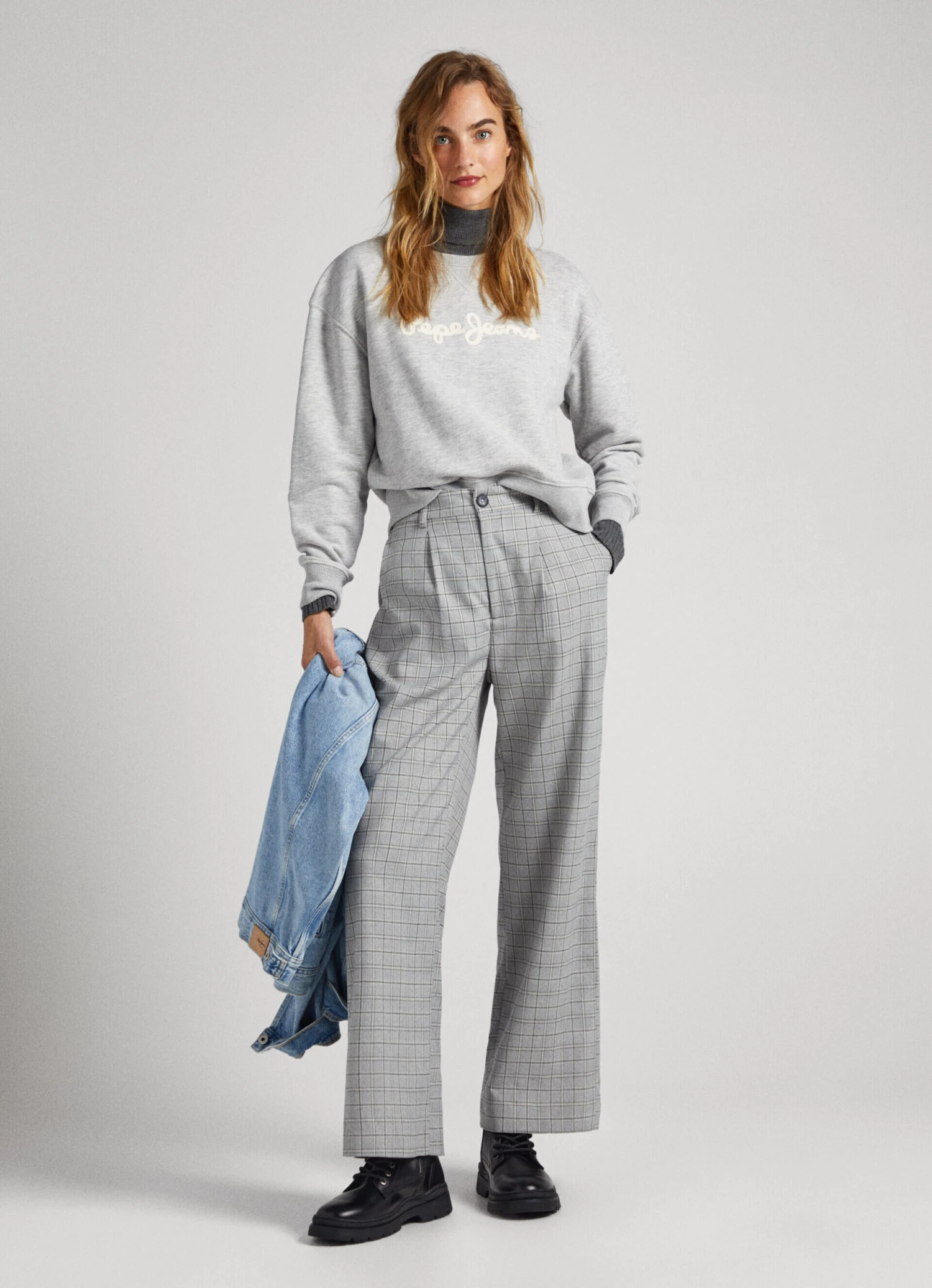 STRAIGHT CHECKED TROUSERS 3 STRAIGHT CHECKED TROUSERS