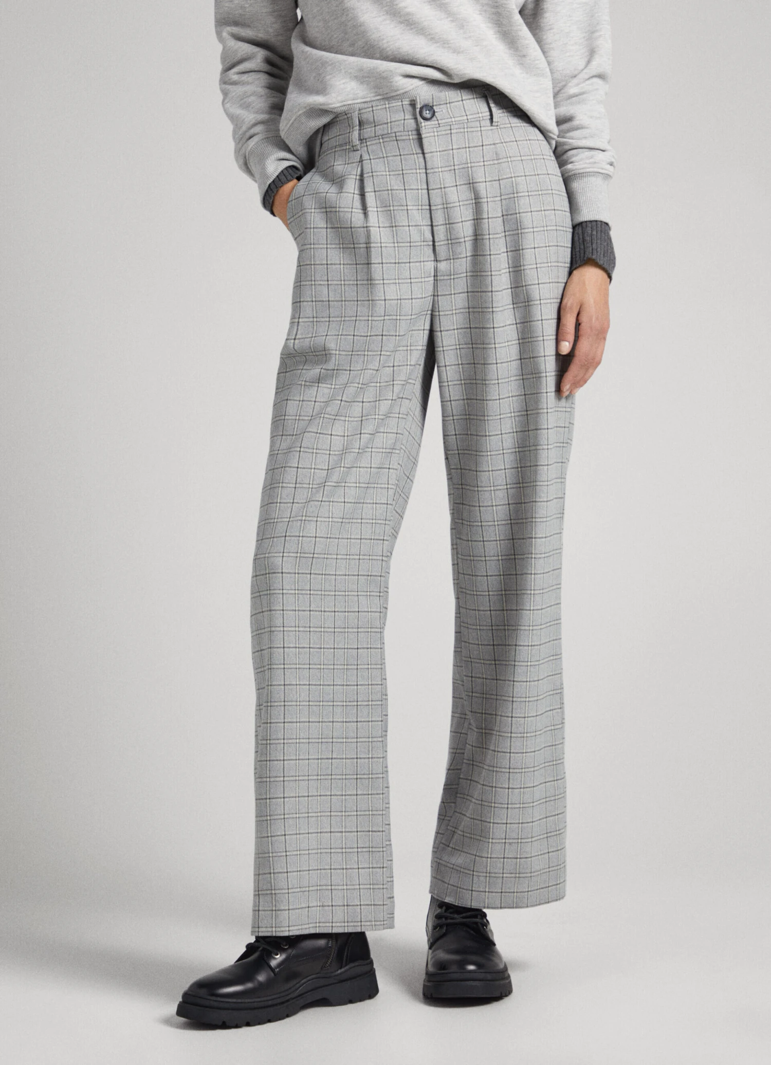 STRAIGHT CHECKED TROUSERS 4 STRAIGHT CHECKED TROUSERS - Image 2