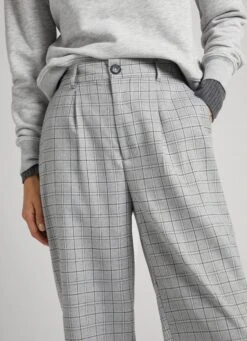 STRAIGHT CHECKED TROUSERS 12 STRAIGHT CHECKED TROUSERS -Winter Clothes Store PL211679 0AA 03 MO
