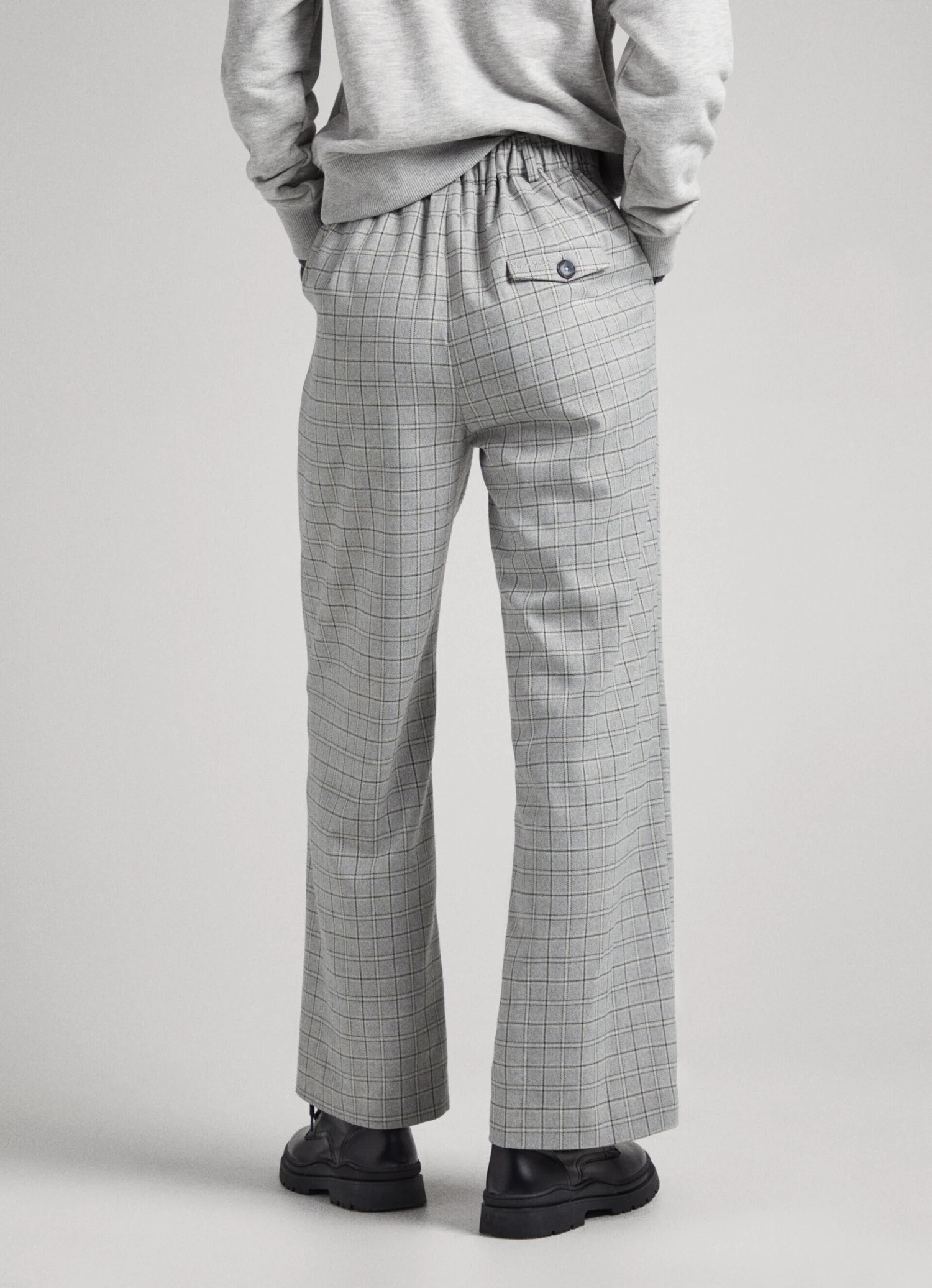 STRAIGHT CHECKED TROUSERS 6 STRAIGHT CHECKED TROUSERS - Image 4