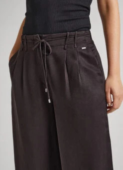 PALAZZO TENCEL TROUSERS -Winter Clothes Store PL211688 999 03 MO