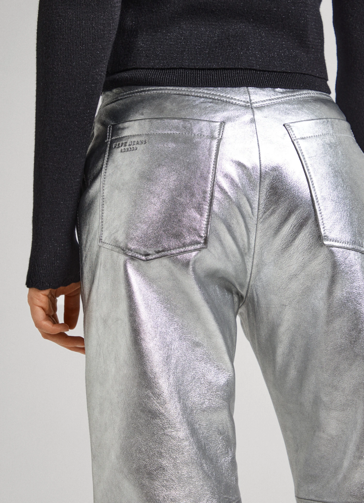 LEATHER SILVER TROUSERS 7 LEATHER SILVER TROUSERS - Image 5