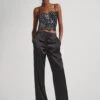 SATIN PALAZZO TROUSERS -Winter Clothes Store PL211703 999 01 MO
