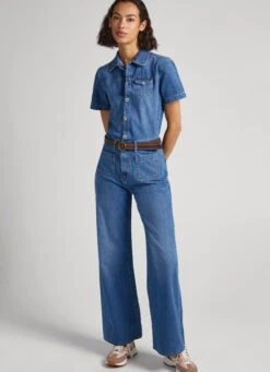 LONG DENIM JUMPSUIT -Winter Clothes Store PL230458 000 02 MO