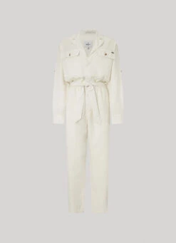 LONG JUMPSUIT WITH BELT DETAIL -Winter Clothes Store PL230460 804 01 FL