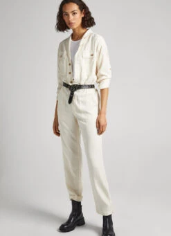 LONG JUMPSUIT WITH BELT DETAIL -Winter Clothes Store PL230460 804 02 MO