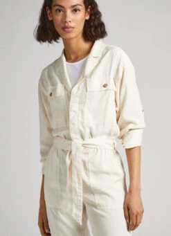 LONG JUMPSUIT WITH BELT DETAIL