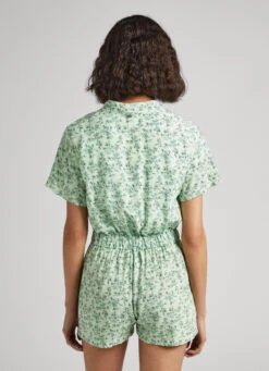 SHORT FLORAL PRINT JUMPSUIT -Winter Clothes Store PL230461 0AA 05 MO