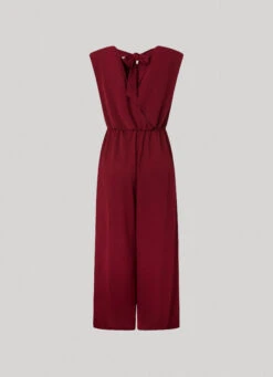 LONG JUMPSUIT IN CREPE FABRIC -Winter Clothes Store PL230464 299 02 FL