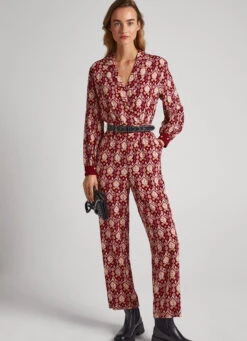 ORNAMENTAL PRINT JUMPSUIT