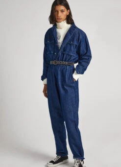 REGULAR FIT DENIM JUMPSUIT -Winter Clothes Store PL230466 000 02 MO