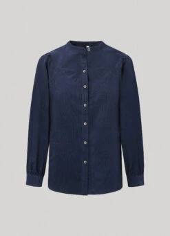 MANDARIN COLLAR CORDUROY BLOUSE 12 MANDARIN COLLAR CORDUROY BLOUSE -Winter Clothes Store PL304370 594 01 FL