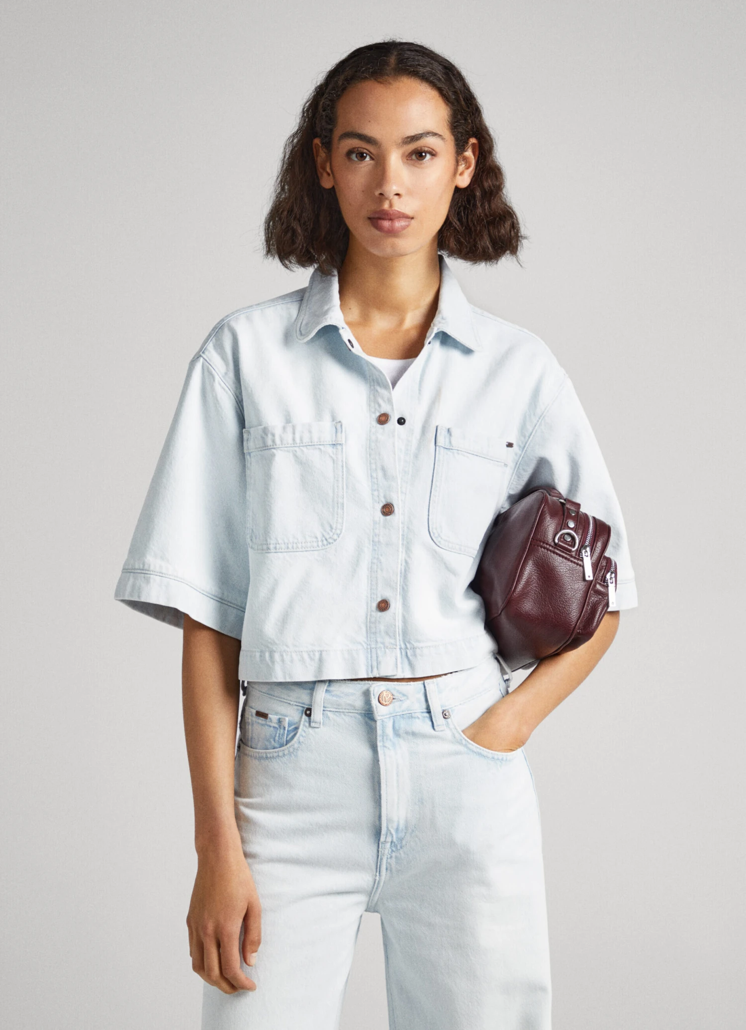 SHORT SLEEVE DENIM SHIRT 3 SHORT SLEEVE DENIM SHIRT