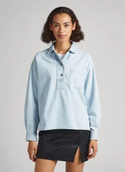 DENIM POLO SHIRT