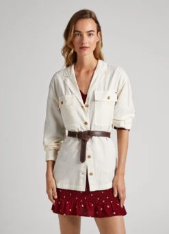 LONG RELAXED FIT OVERSHIRT -Winter Clothes Store PL304600 804 01 MO