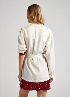 LONG RELAXED FIT OVERSHIRT -Winter Clothes Store PL304600 804 04 MO