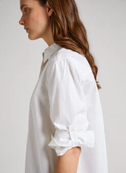 COTTON POPLIN OVERSIZE FIT SHIRT -Winter Clothes Store PL304603 800 03 MO
