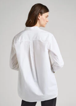 COTTON POPLIN OVERSIZE FIT SHIRT -Winter Clothes Store PL304603 800 05 MO