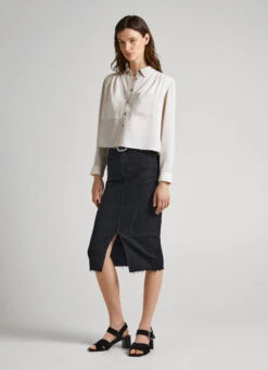 PATCH EFFECT SHIRT -Winter Clothes Store PL304607 808 02 MO