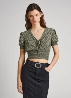 GEOMETRIC PRINT BLOUSE