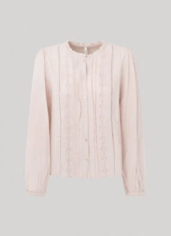 EMBROIDERED ROMANTIC CUT BLOUSE -Winter Clothes Store PL304612 323 01 FL