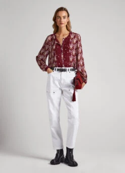 ORNAMENTAL PRINT SHIRT -Winter Clothes Store PL304616 0AA 02 MO