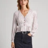 STRIPE PRINT TOP -Winter Clothes Store PL304617 0AA 01 MO