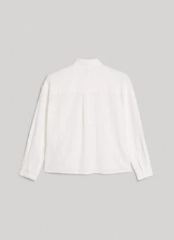 STRIPED COTTON DOBBY SHIRT -Winter Clothes Store PL304618 808 03 FL