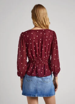 DOT PRINT BLOUSE -Winter Clothes Store PL304622 0AA 04 MO