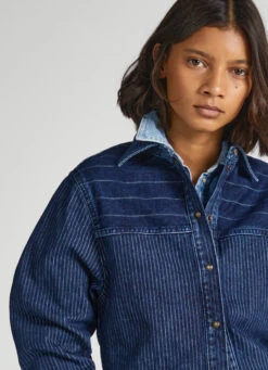 REGULAR FIT DENIM OVERSHIRT -Winter Clothes Store PL304660 000 03 MO