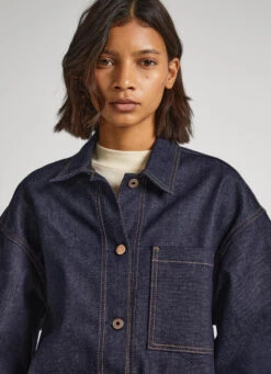 OVERSIZED DENIM SHIRT -Winter Clothes Store PL304662 000 03 MO