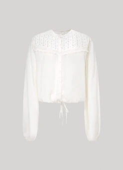 EYELET OPEN WEAVE BLOUSE -Winter Clothes Store PL304671 808 01 FL