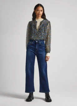 FLORAL PRINT CHIFFON BLOUSE -Winter Clothes Store PL304672 0AA 02 MO