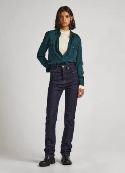 REGULAR FIT SATIN SHIRT 10 REGULAR FIT SATIN SHIRT -Winter Clothes Store PL304676 692 02 MO