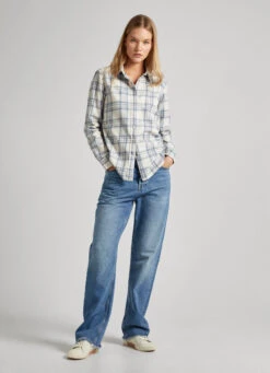 CHECKED COTTON SHIRT -Winter Clothes Store PL304677 0AA 02 MO