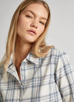 CHECKED COTTON SHIRT -Winter Clothes Store PL304677 0AA 03 MO